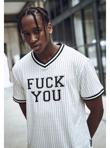 Mister Tee T-Shirt "Fuckyou Jersey" in Weiß