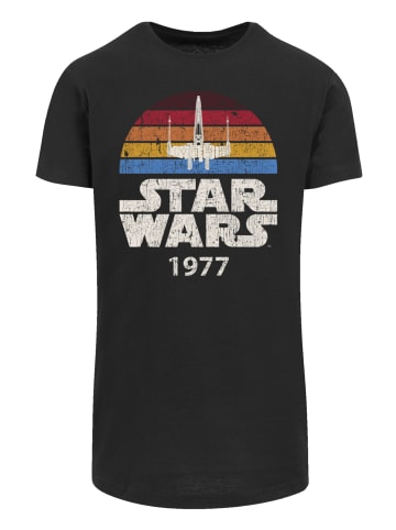 F4NT4STIC Long Cut T-Shirt Star Wars X-Wing Trip 1977 T in schwarz