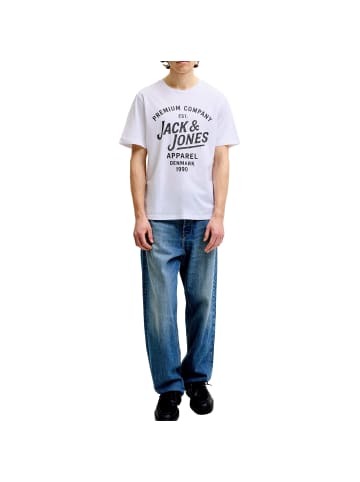 Jack and Jones T-Shirt Bluzane Short Sleeve Tee in Weiß