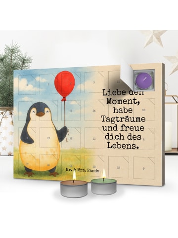 Mr. & Mrs. Panda Duftkerzen Adventskalender Pinguin Luftballon D... in Weiß