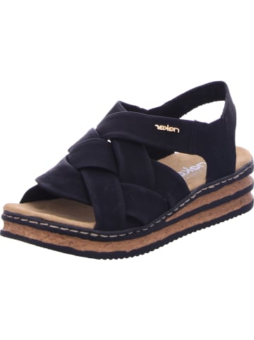 rieker Keilsandaletten in schwarz