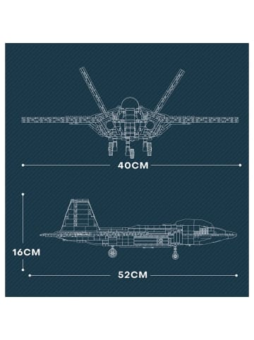 Reobrix 33020 Kampfjet 1837 Teile 52 cm
