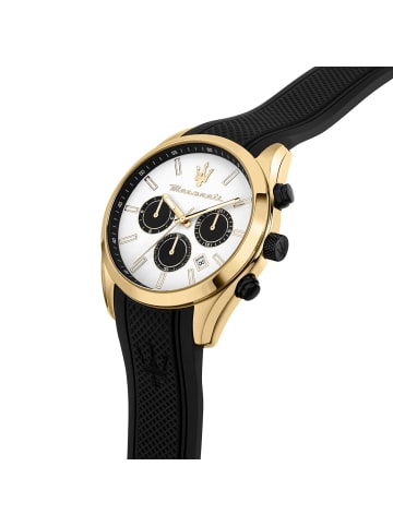 Maserati Multifunktion-Armbanduhr Maserati Attrazione schwarz groß (ca. 43mm)