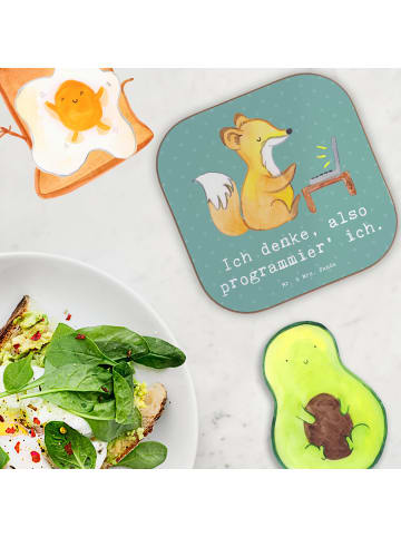 Mr. & Mrs. Panda gläseruntersetzer Denker Softwareentwickler mit... in Meeresbrise