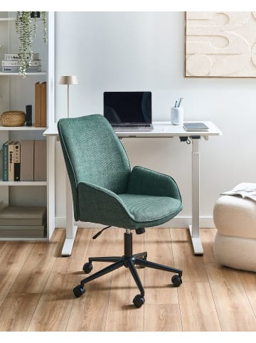 Beliani Bürostuhl CASTILE in Grün/Schwarz - (W) 64 x (H) 96 x (L) 64 cm