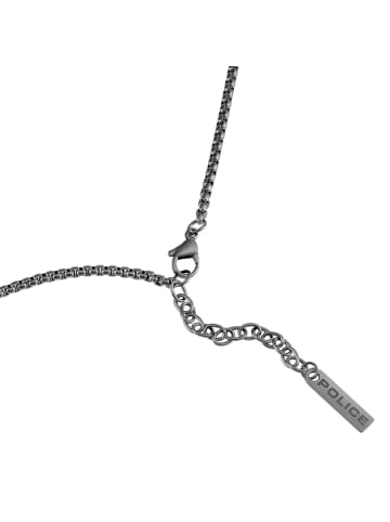 Police Herrenkette Crosstone Edelstahl Kreuz Schwarz