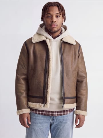 JACK & JONES PLUS Fliegerjacke in Toffee