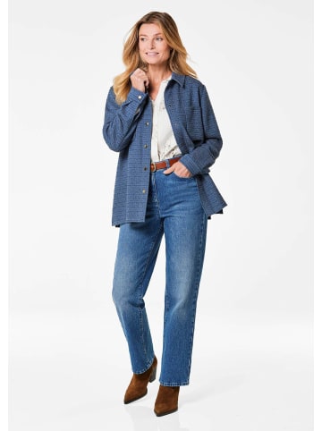 GOLDNER Kurzgröße:  Hemdjacke in rauchblau
