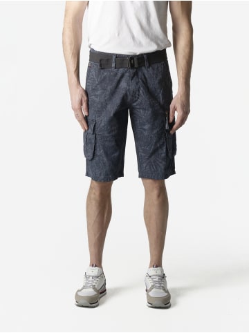 KOROSHI Herren cargo baumwollshorts in blau
