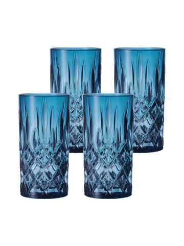 Nachtmann 4er Set Longdrinkgläser Noblesse 395 ml in Vintage Blue