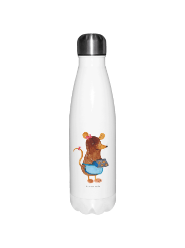 Mr. & Mrs. Panda Thermosflasche Maus Kekse ohne Spruch in Weiß