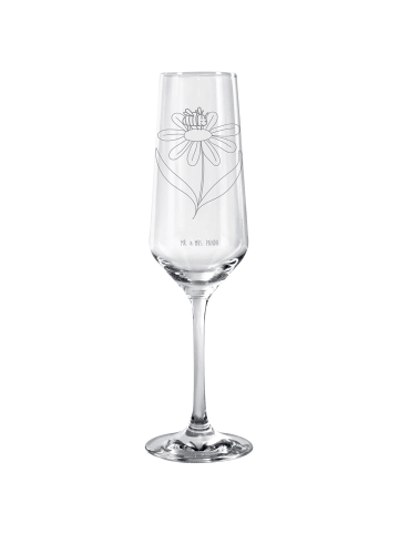 Mr. & Mrs. Panda Champagnerglas Hummel Blume ohne Spruch in Transparent