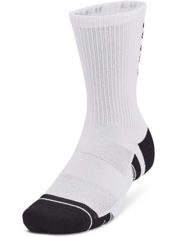Under Armour Socke "Ua Perf Tech Nov 3Pk Crew" in Weiß