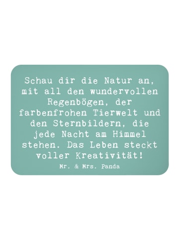 Mr. & Mrs. Panda Pinnwand Magnet Spruch Kreativität im Leben mit... in Meeresbrise