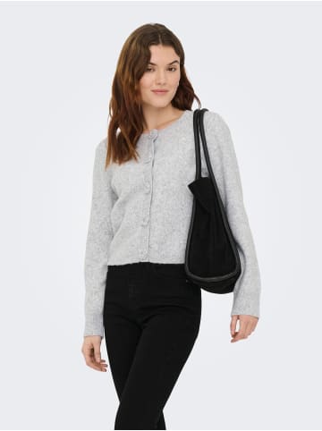JDY Strickjacke in Light Grey Melange