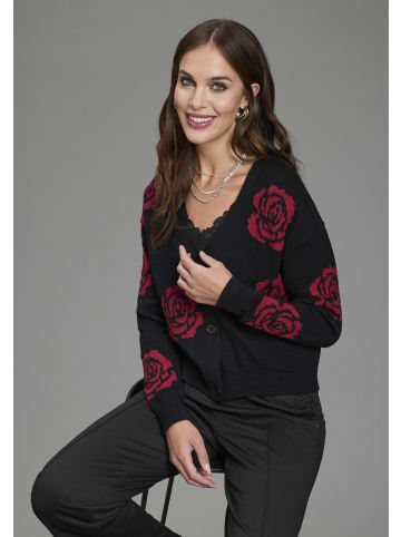 Bruno Banani Cardigan in schwarz-rot