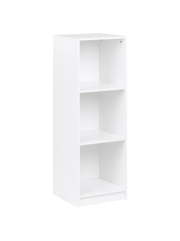 Beliani Bücherregal ZEHNA in Weiß - (W) 40 x (H) 117 x (L) 40 cm
