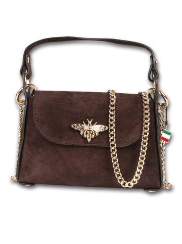 Florence Leder Umhängetasche Florence Tasche dunkelbraun ca. 19cm