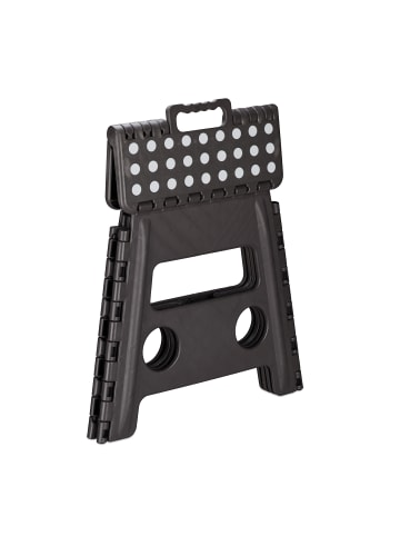 relaxdays 10 x Klapphocker in Dunkelgrau - (B)37 x (H)30 cm x (T)29 cm