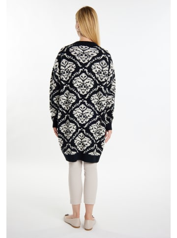 Usha Damen Cardigan in Schwarz Creme