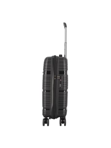 D&N Travel Line 4300 4 Rollen Kabinentrolley S 55 cm schwarz