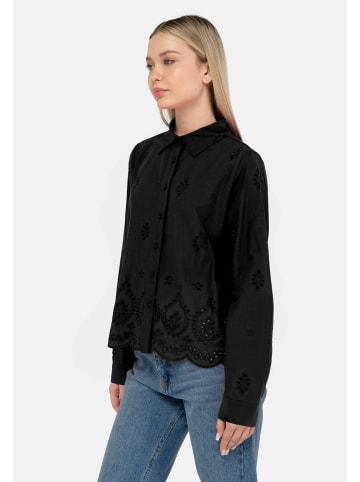 Freshlions Langarmbluse Kate in Black