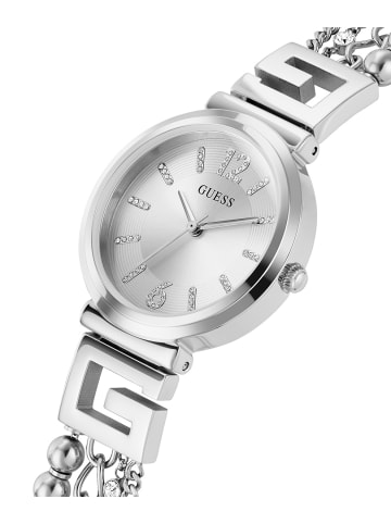 Guess Quarzuhr für Damen in silber