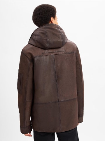 Nils Sundström Lederjacke Florida in schoko