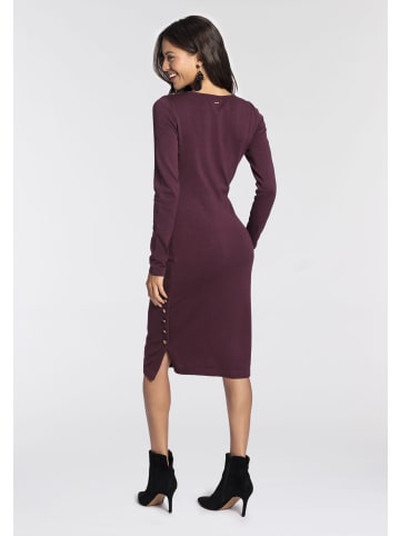 Laura Scott Strickkleid in bordeaux