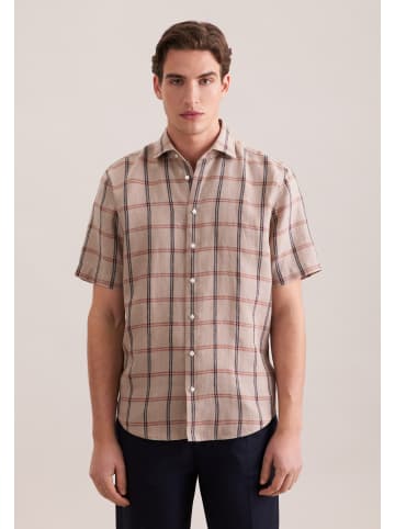 Seidensticker Leinenhemd Regular in Beige