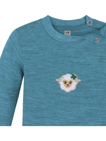 Normani Outdoor Sports 3er Pack Baby Merino Longsleeve Taupo in Blau/Grau/Beige