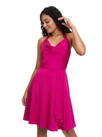 Vera Mont Cocktailkleid mit Wasserfallausschnitt in Classic Pink