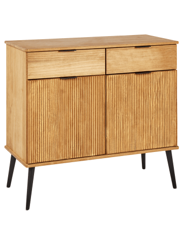 Beliani Sideboard TIMMINS in Braun - (W) 100 x (H) 90 x (L) 45 cm