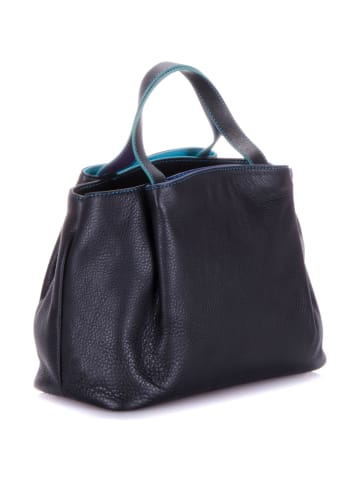 MYWALIT Handtasche Leder 28 cm in black/pace