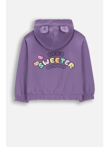 Coccodrillo Baumwolljacke mit Reißverschluss in violett