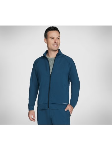 Skechers Jacke "THE HOODLESS HOODIE WEEKEND" in Dunkelblau