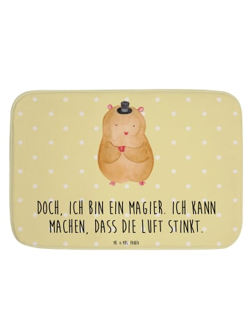 Mr. & Mrs. Panda Badvorleger Hamster Hut mit Spruch in Gelb Pastell