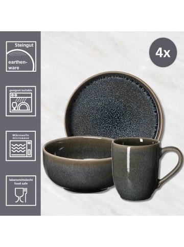Ritzenhoff & Breker 12er Set Frühstücksset Eda in grau