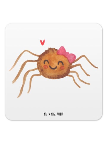 Mr. & Mrs. Panda Untersetzer Spinne Agathe Freude ohne Spruch in Weiß