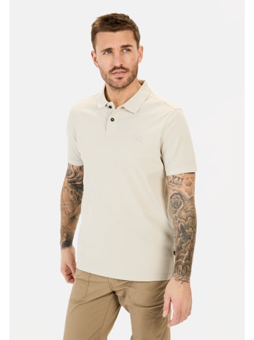 Camel Active Kurzarm Poloshirt aus Baumwolle in Beige