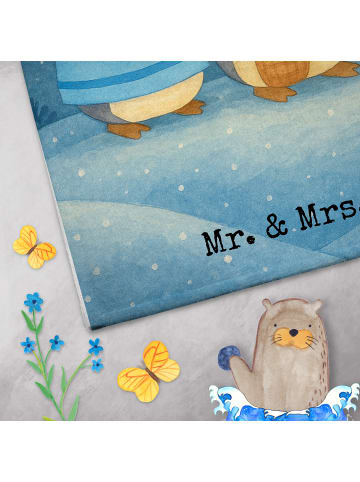 Mr. & Mrs. Panda Handtuch Winterzeit Heilige drei Könige Design ... in Weiß