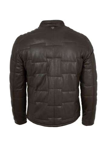 Gipsy Stepplederjacke Lammnappa in Kastanienbraun