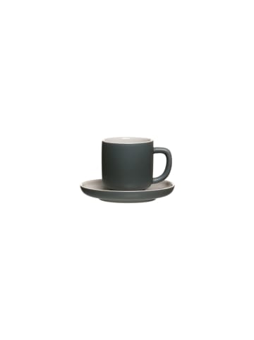 Ritzenhoff & Breker 4er Set Espressotassen mit Untertassen Jasper 100 ml in Grau