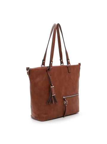 Tamaris Nele Shopper Tasche 42 cm in cognac