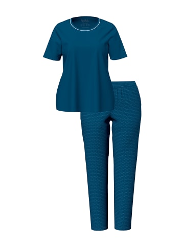 Ulla Popken Pyjama in dunkles petrol
