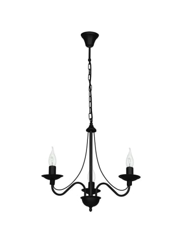 Licht-Erlebnisse Kronleuchter (B)50 x (L)50 x (T)150 cm in Schwarz