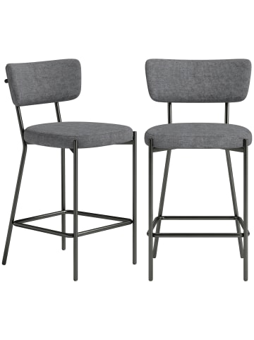 HOMCOM Barhocker in Grau 53L x 49B x 93H cm