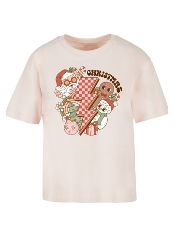 F4NT4STIC Tee Groovy Weihnachten Flash Cozy Vibes in pink