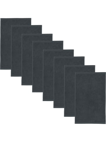 Erwin Müller Frottier Gästetuch 8er-Pack Heidenheim in anthrazit