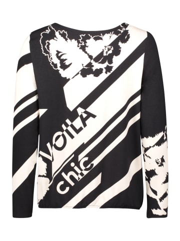 Betty Barclay Casual-Shirt mit Gummizug in Schwarz/Weiß